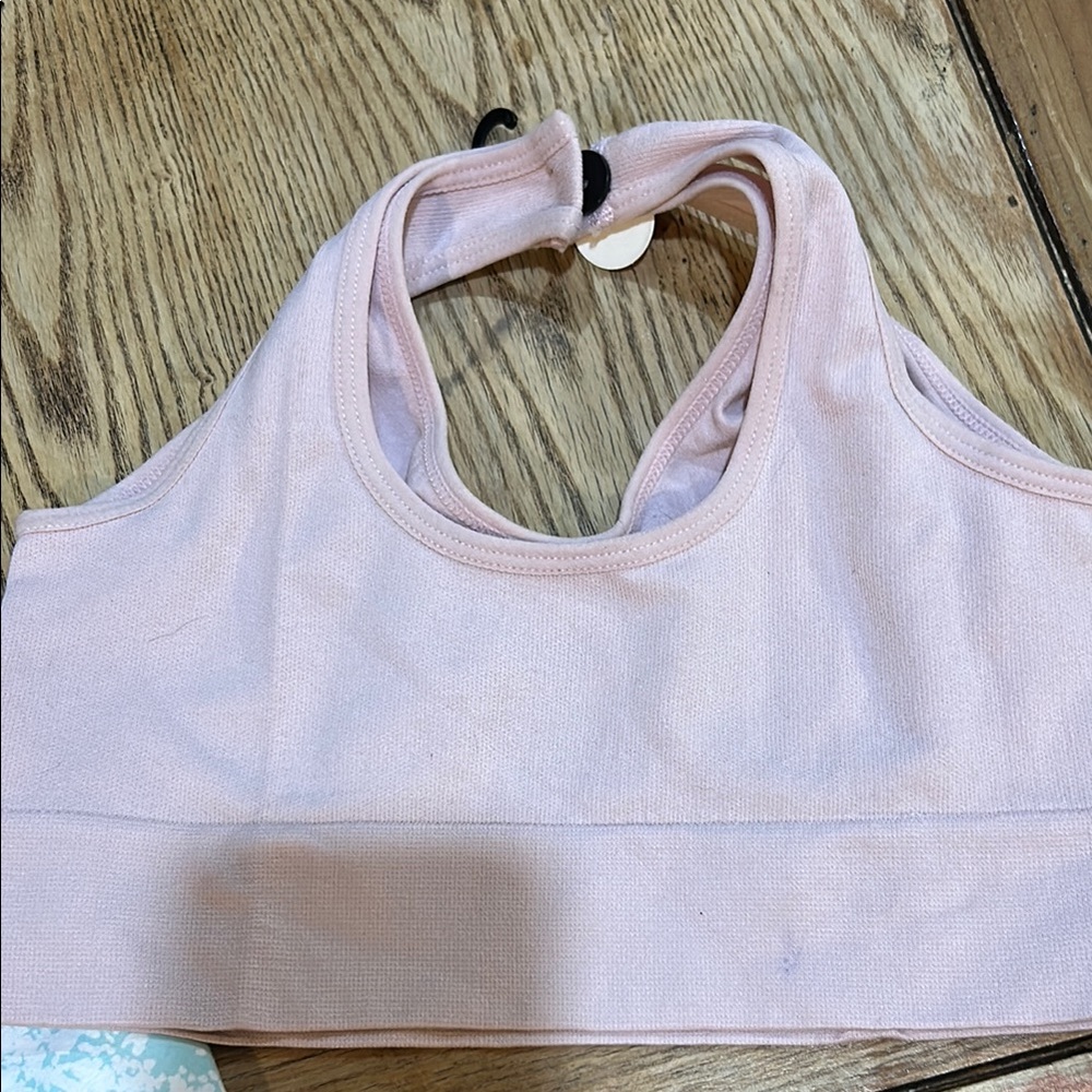 Avia Light Blue Patterned Leggings with sports bra box 5 - Picture 4 of 6